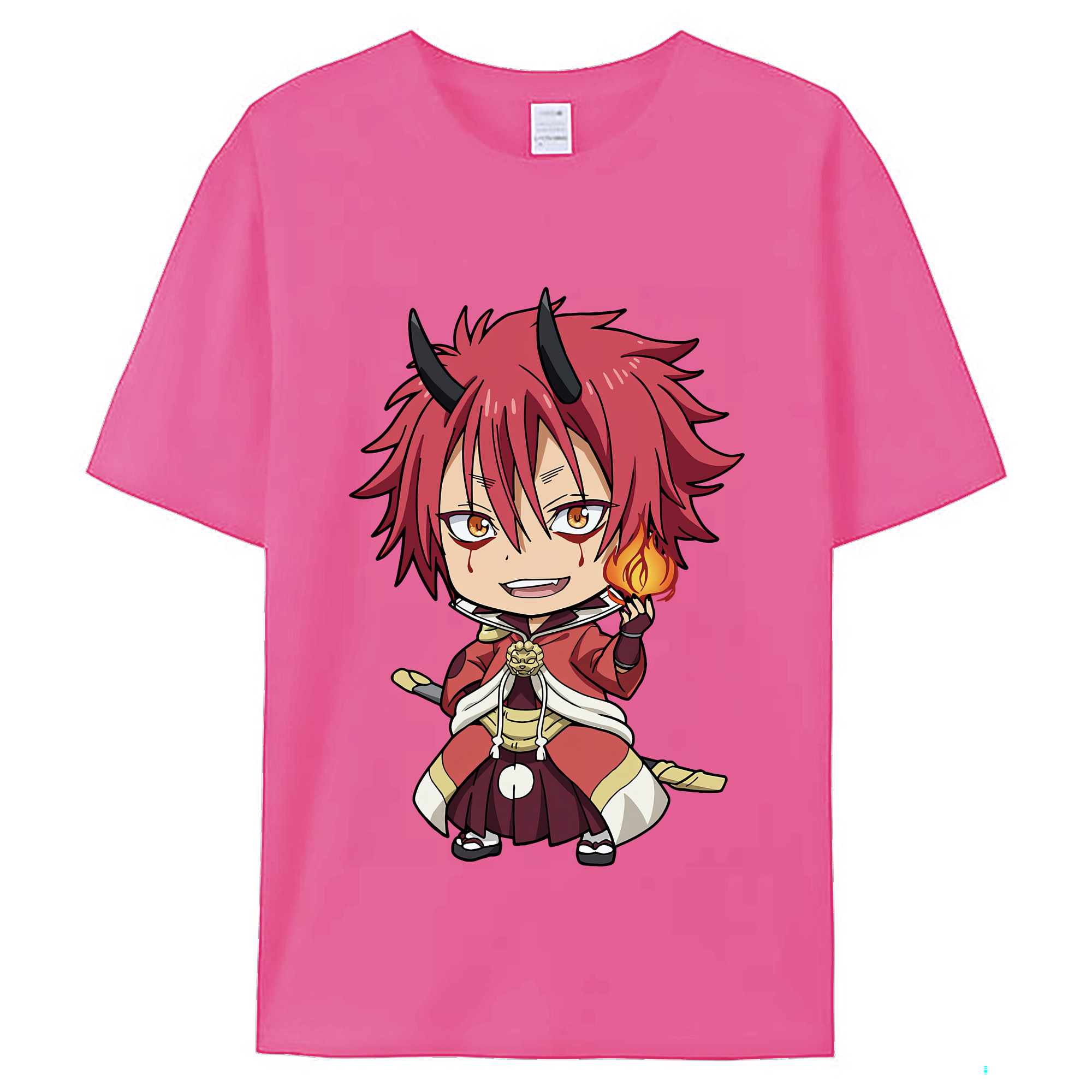 （画像用） 転スラ Regarding Reincarnated to Slime レディースカジュアルプリントTシャツ（綿100％）